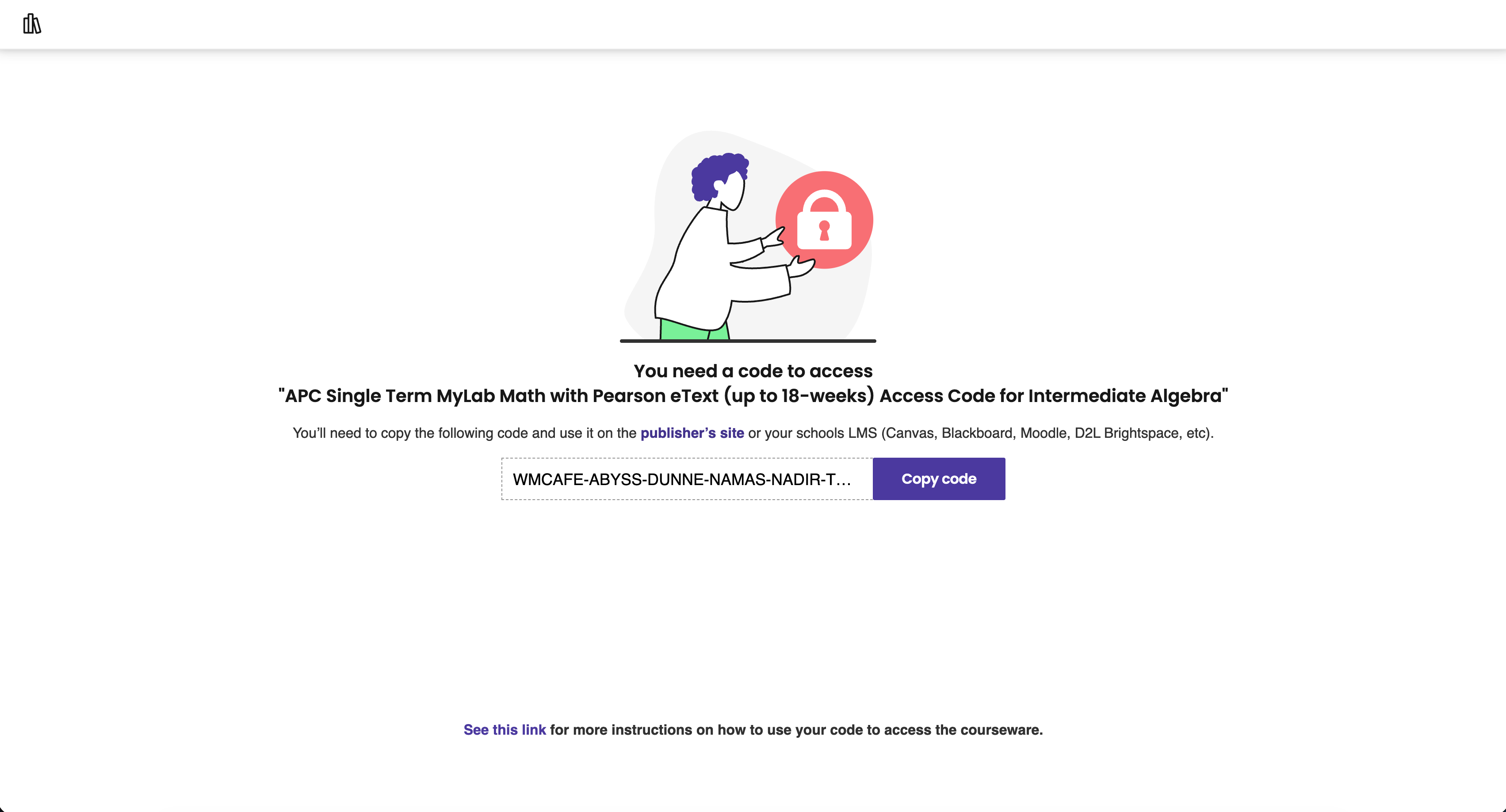 Displays the students' view when they click on a coded courseware placeholder.