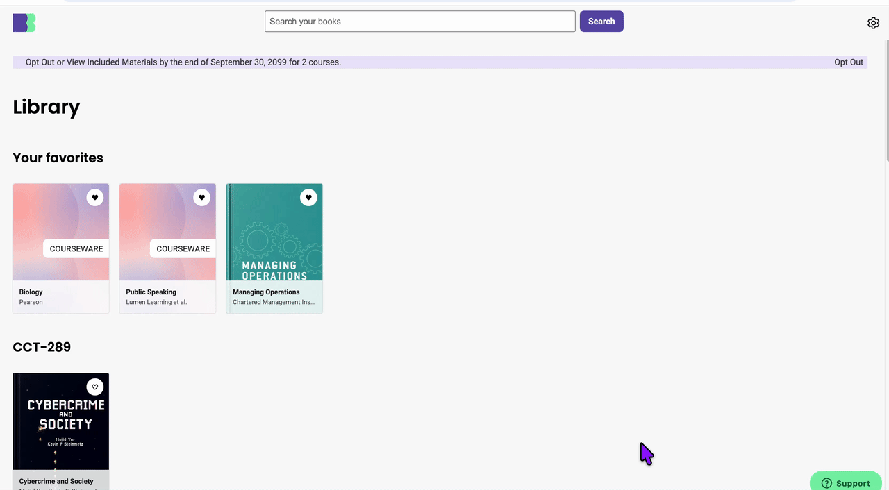 How to favorite or unfavorite your material placeholder to move it to the top of the page